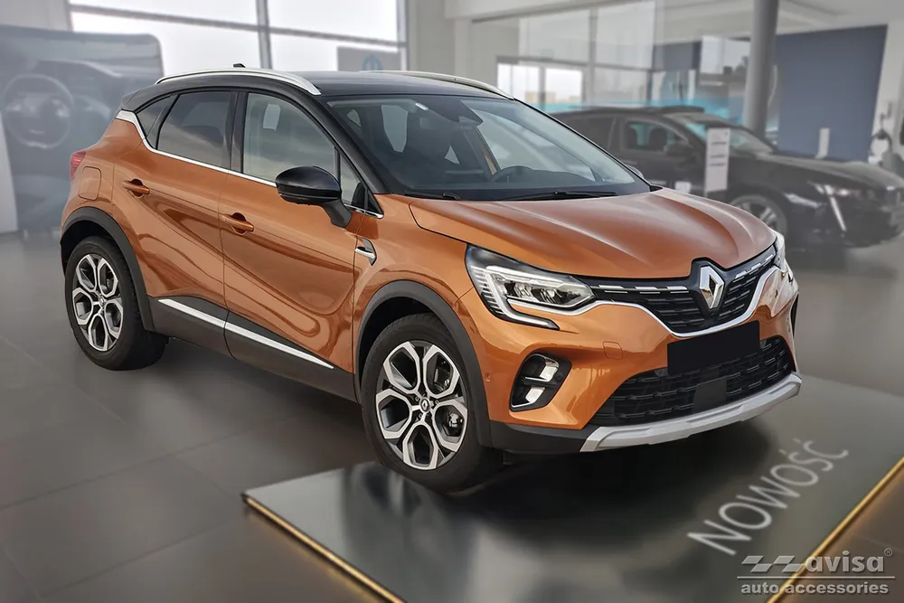 Door Sills Lines (4 Pcs) MITSUBISHI ASX II ( RJB ) 2023- > / RENAULT CAPTUR II 2019-> / RENAULT CAPTUR E-TECH 2020-> (black) AVISA 2/18038