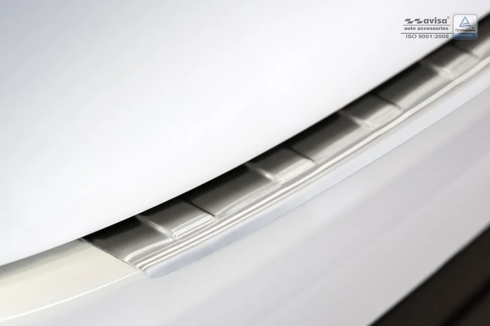 Rear bumper protector JAGUAR F-PACE 2016-2020, FL2020-> (silver satine) AVISA 2/35074