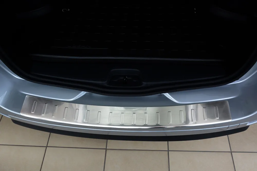 Rear bumper protector DACIA LOGAN MCV 2013-2016, FL 2016-> (silver satine) AVISA 2/35140