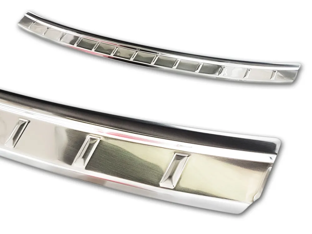 Rear bumper protector KIA CEED SW / wagon 2018-2021, FL2021-> (silver satine) AVISA 2/35327