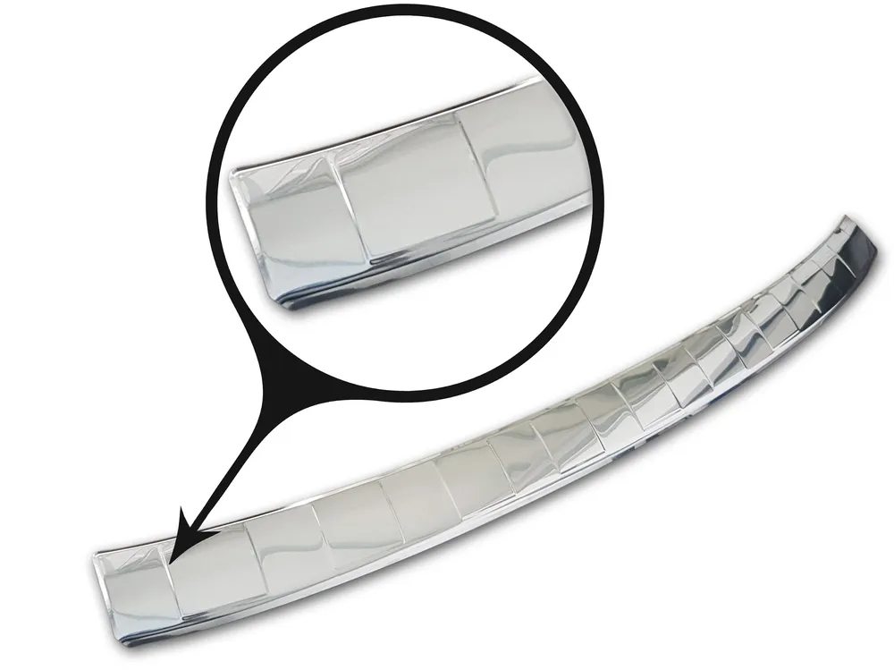 Rear bumper protector FORD KUGA III ST-Line / Hybrid / Vignale 2019-2024, FL 2024-> (silver satine) AVISA 2/35440