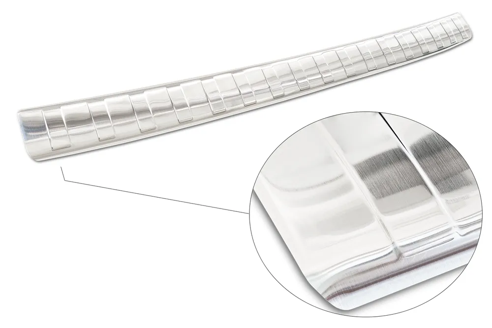 Rear bumper protector HONDA JAZZ V CROSSTAR hybrid 2020-> (silver satine) AVISA 2/35489