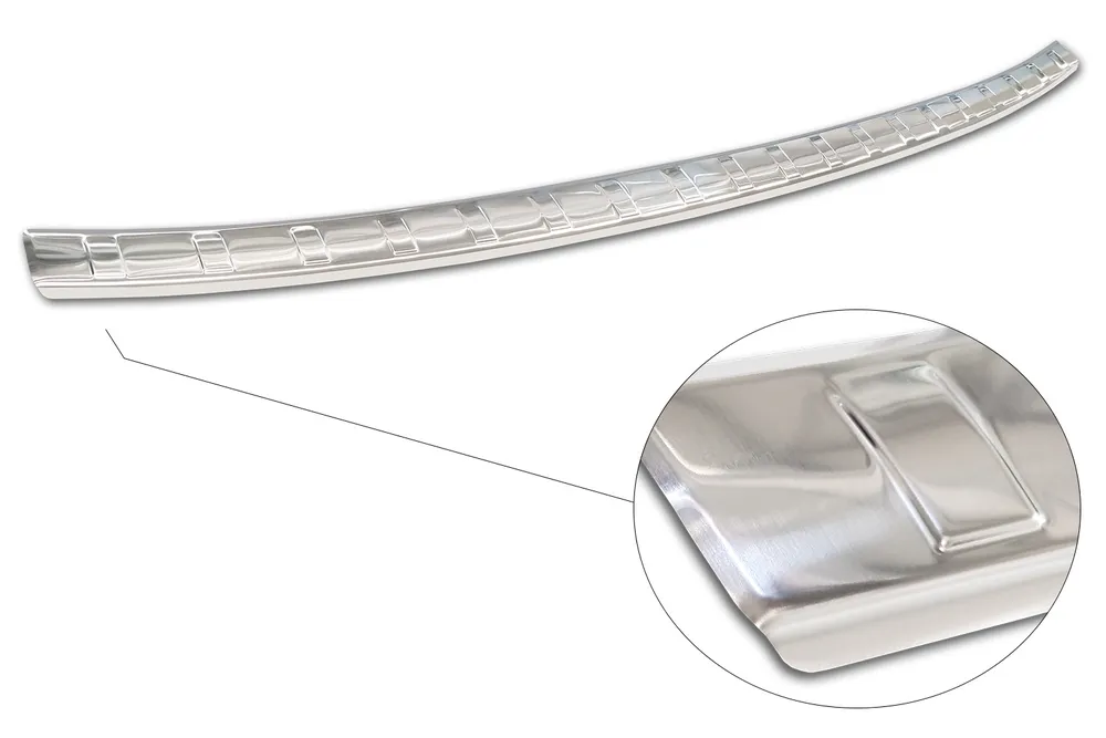 Rear bumper protector MITSUBISHI ECLIPSE CROSS PHEV suv FL2021-> (silver satine) AVISA 2/35493