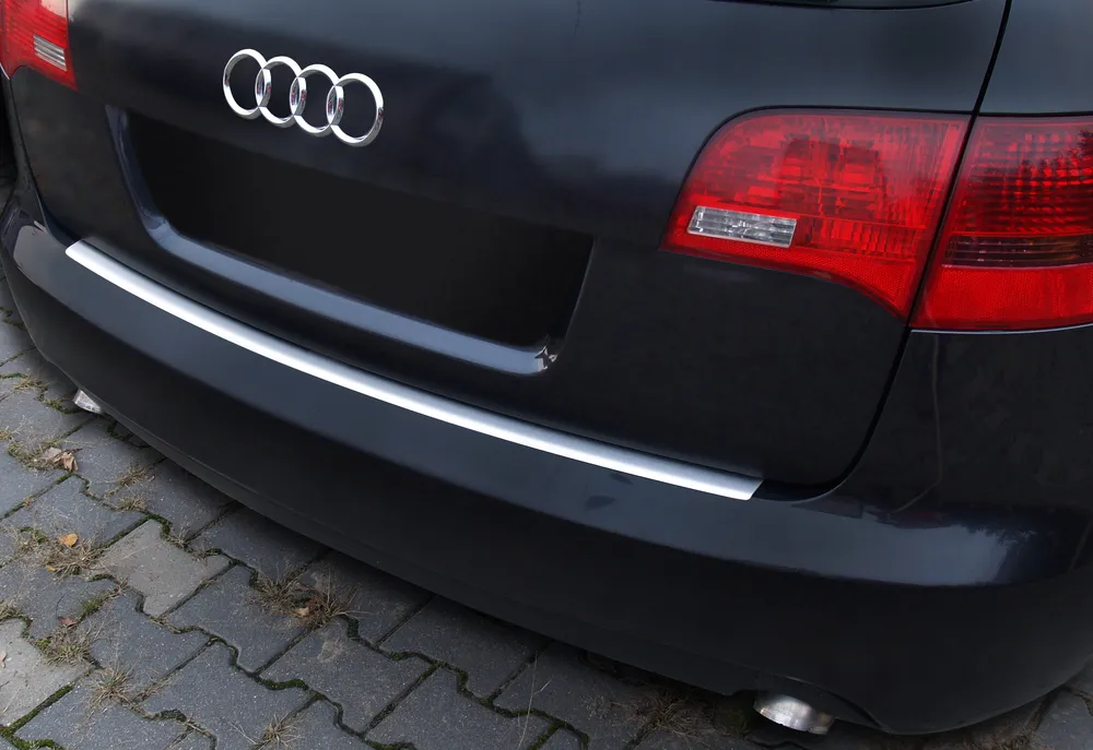 Galinio buferio apsauga AUDI A6 C6 Avant 2005-2011 (sidabrinis satinas) AVISA 2/35496
