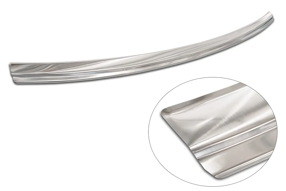 Rear bumper protector PORSCHE CAYENNE III (P0536) 2017-2023 (silver satine) AVISA 2/35571
