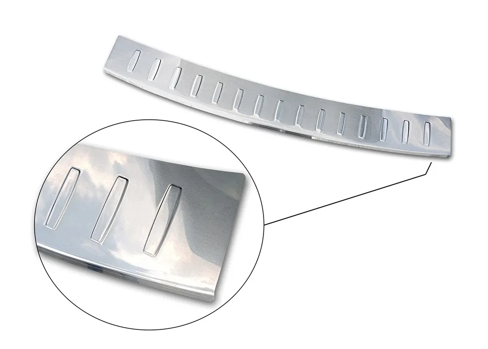 Rear bumper protector MAZDA CX-5 I 2012-2014, FL2014-2017 (silver satine) AVISA 2/35711