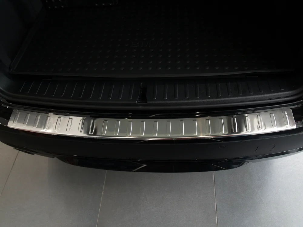 Rear bumper protector BMW X3 F25 / M-sport 2010-2014 (silver satine) AVISA 2/35740