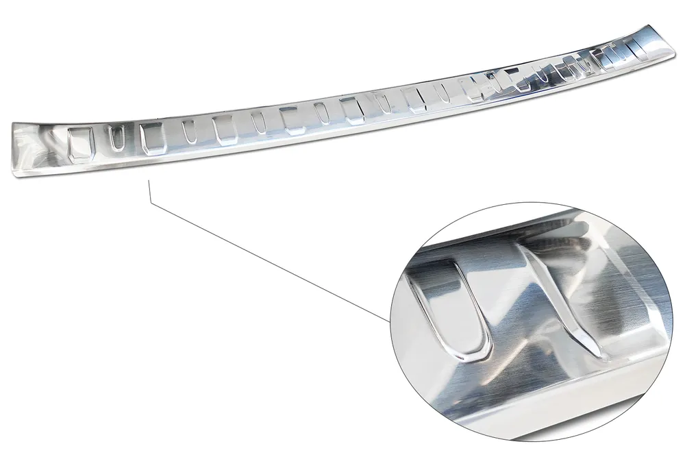 Rear bumper protector NISSAN TOWNSTAR 2021-> / RENAULT KANGOO III furgon 4D 2021-> / RENAULT KANGOO III KOMBIVAN 2021-> (silver satine) AVISA 2/35798