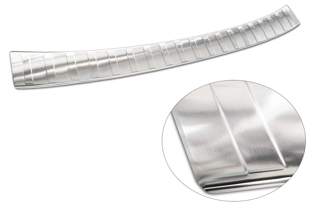 Rear bumper protector SUBARU OUTBACK VI (BT) 2021-> (silver satine) AVISA 2/35805