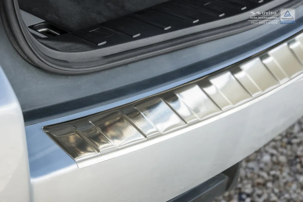 Rear bumper protector BMW X3 I E83 FL2006-2010 (silver satine) AVISA 2/35920