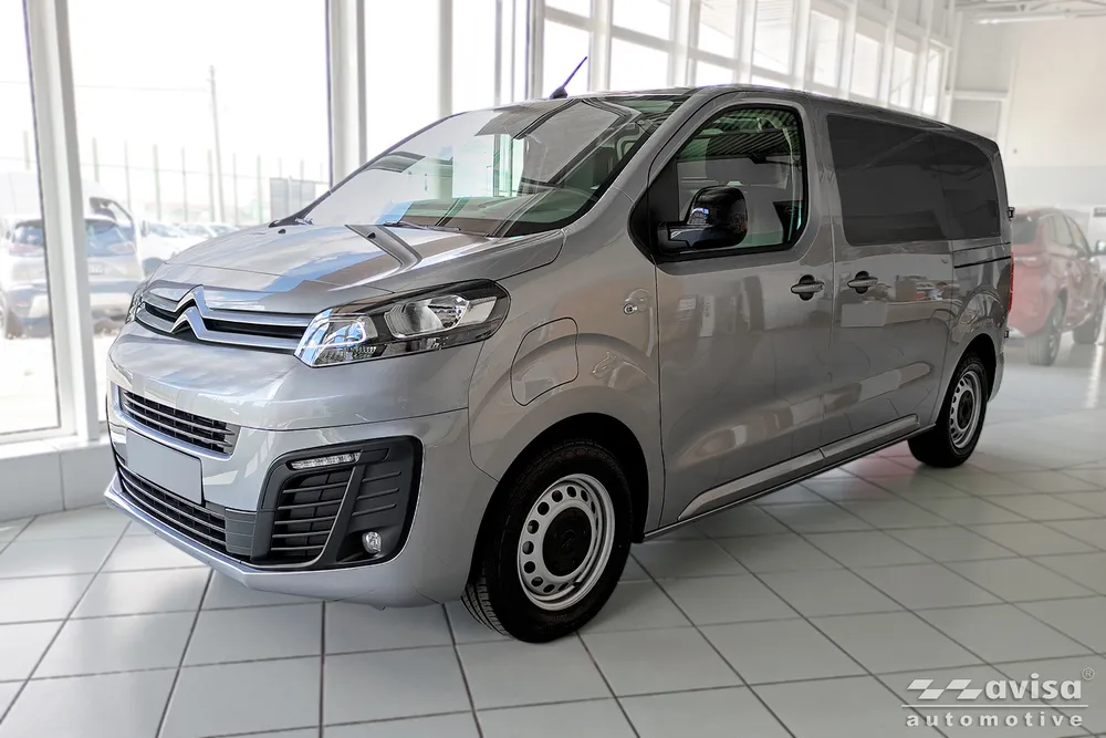 Galinio buferio apsauga CITROEN JUMPY III 4D 2016- > / CITROEN SPACE TOURER 2016-> / OPEL VIVARO III 2019-> ilgesnė versija (sidabrinis) AVISA 2/35987