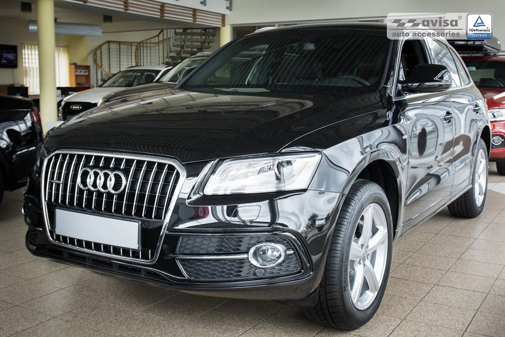 Galinio buferio apsauga AUDI Q5 2008-2012, FL2012-2016 / AUDI SQ5 2013-> (sidabrinis veidrodinis) AVISA 2/38007