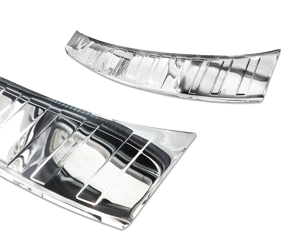 Rear bumper protector FORD KUGA II / FORD KUGA II VIGNALE 2012-2016, FL2016-2019 (silver mirror) AVISA 2/38039