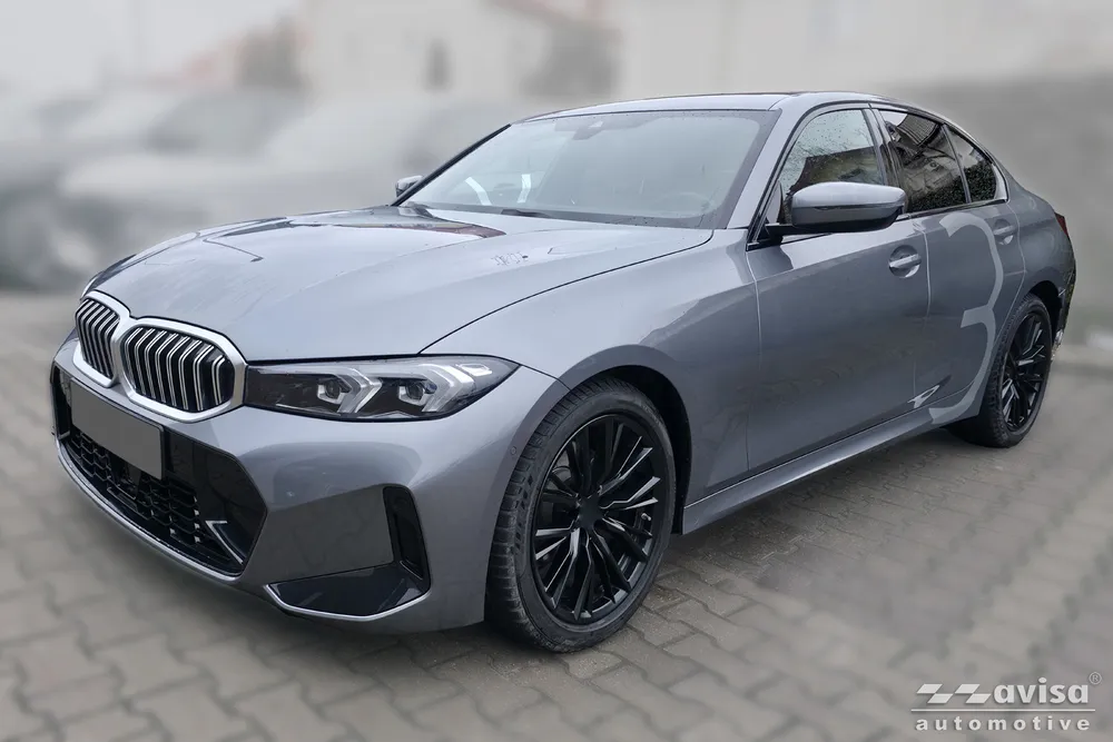 Trunk lid trim BMW 3 (SEDAN) G20 M-PAKIET 2018- 2022 Fl.2022-2024 Fl.2024- / SERIA 3 (SEDAN) G80 M Competition 2020-2022 Fl.2022-2024 Fl.2024- (silver mirror) AVISA 2/38130