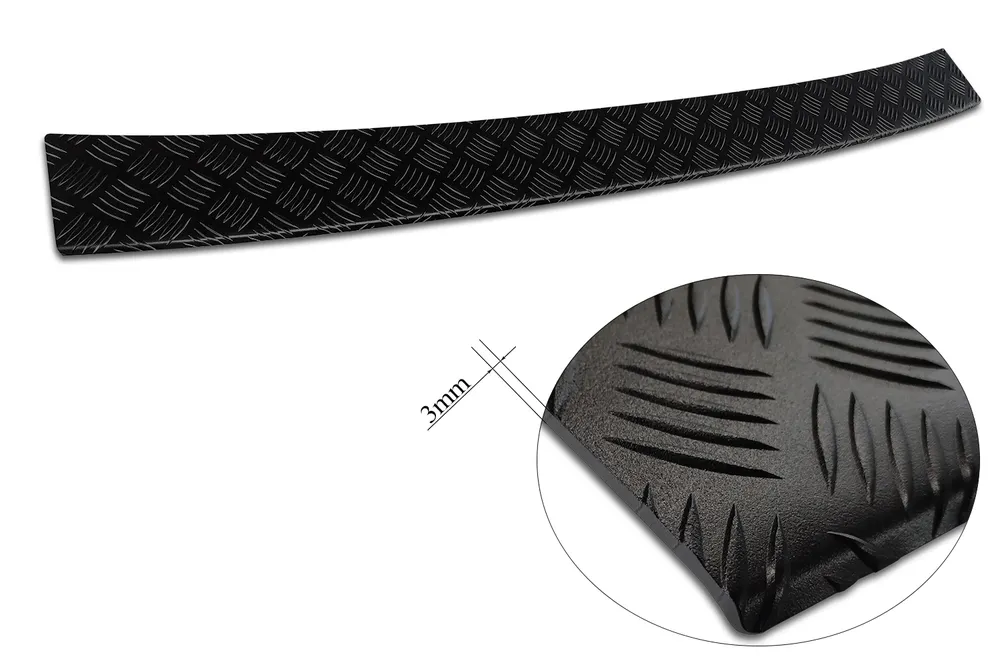 Rear bumper protector VOLKSWAGEN CRAFTER II 2017-2024, FL 2024-> (black MAT) AVISA 2/40200