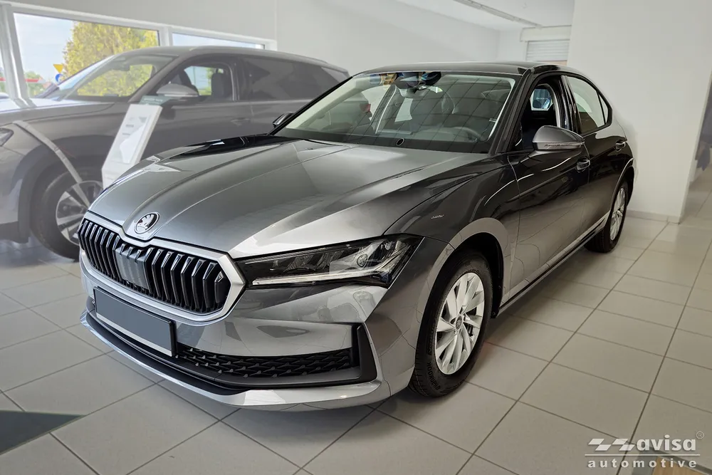 Galinio buferio apsauga SKODA SUPERB IV liftback 2023-> (juodas matinis) AVISA 2/40387