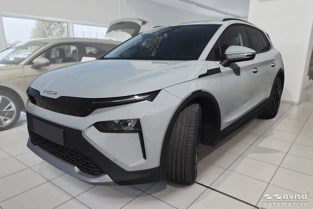 Rear bumper protector SKODA ELROQ 2025-> (black MAT) AVISA 2/40389