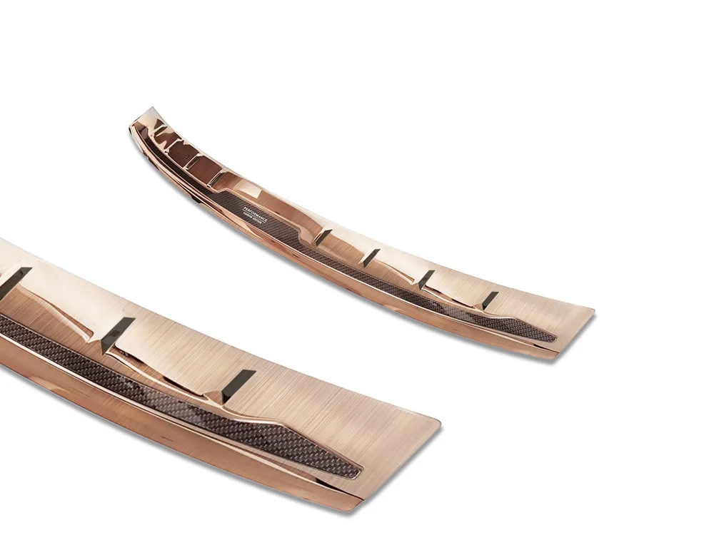 Rear bumper protector BMW X5 IV G05 M-pakiet 2018-2023 Fl.2023- (copper brushed, copper carbon fiber) AVISA 2/44114