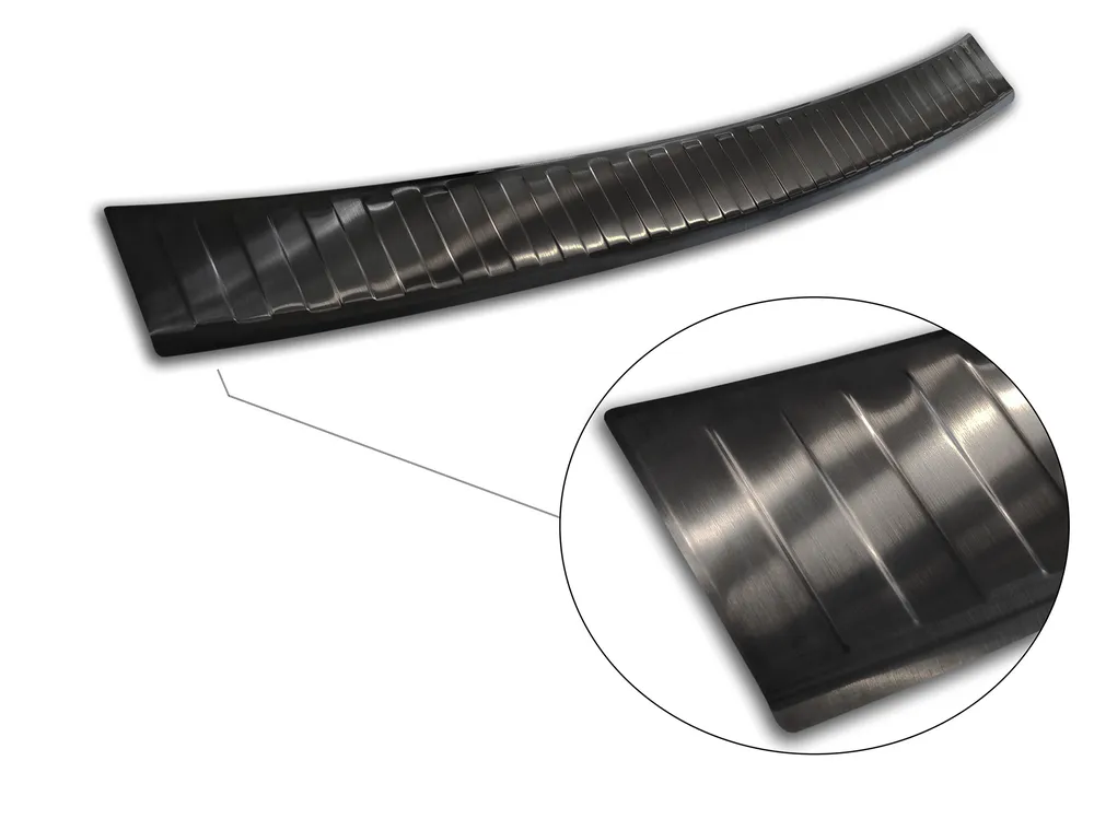 Rear bumper protector PORSCHE CAYENNEII (92A) 2010-2014 (black) AVISA 2/45051