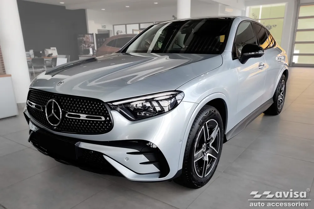 Rear bumper protector MERCEDES GLC II (C254) COUPE 2023-> / GLC Coupé AMG 2025 (black) AVISA 2/45366