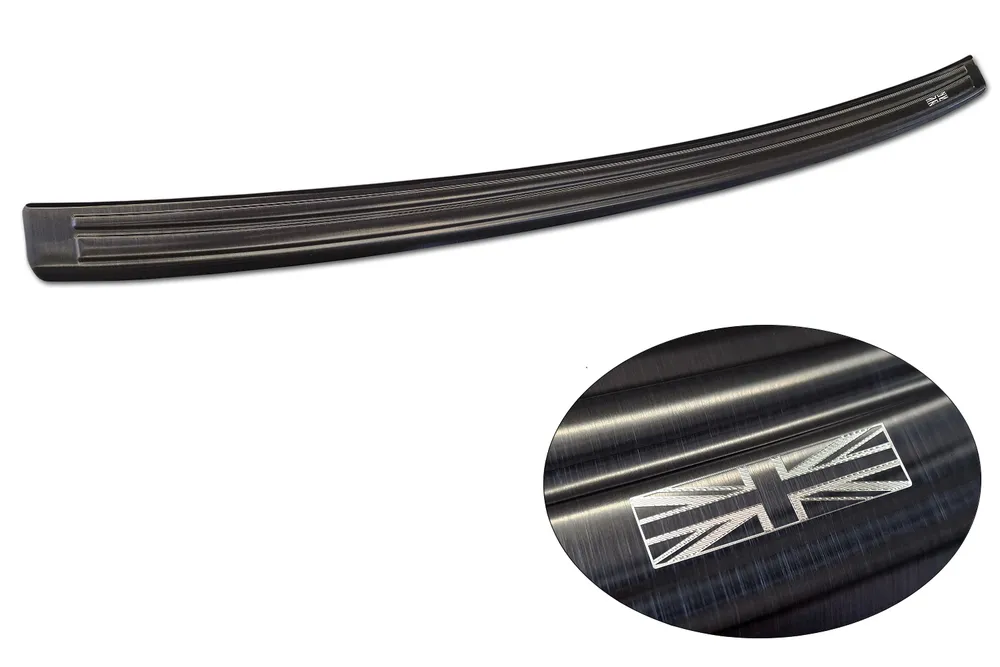 Galinio buferio apsauga MG ZS FL.2019-2024 / MG ZS EV FL.2021-2024 (engrave British flag) (juodas) AVISA 2/45376