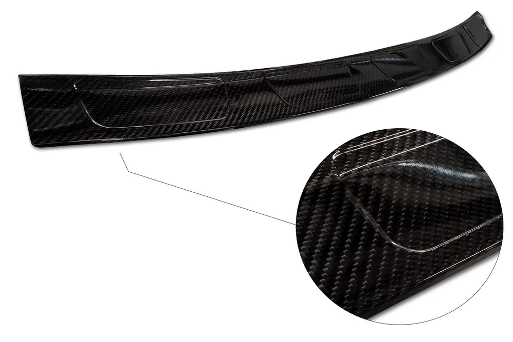 Rear bumper protector FORD EDGE II / ST-Line / Vignale FL2018-> (European version) (black) AVISA 2/49277