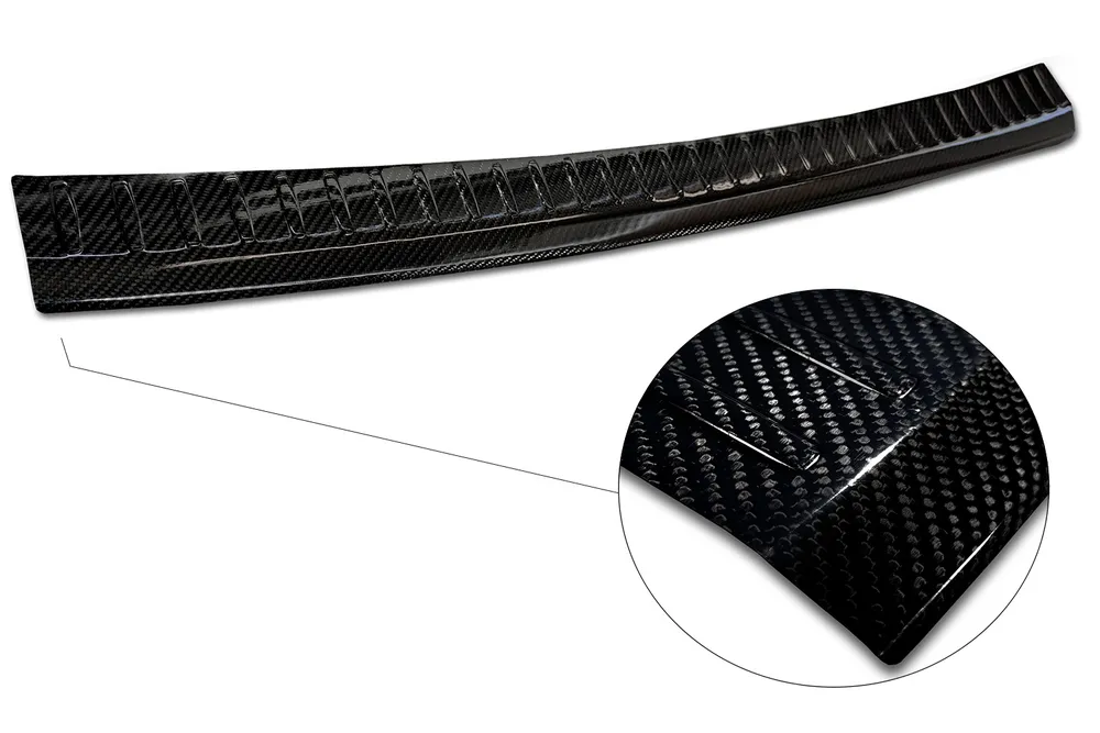 Rear bumper protector MERCEDES E Class W212 T-Model 2013-2015, FL2015-2016 (black) AVISA 2/49279
