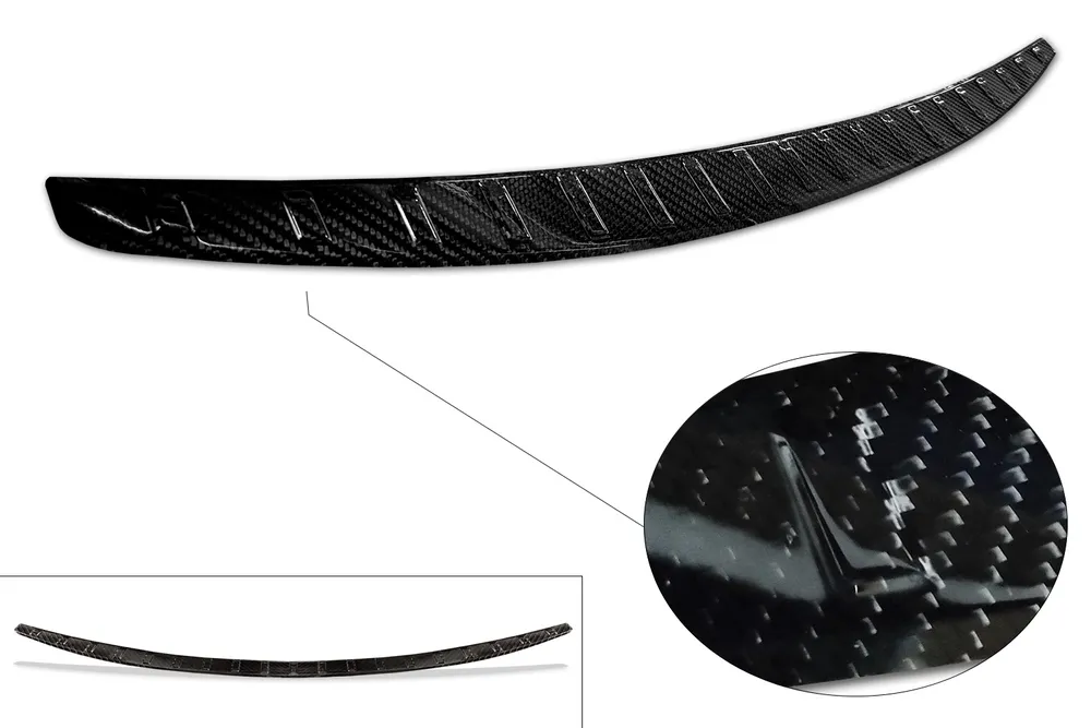 Rear bumper protector MERCEDES C Class V sedan (W206) 2021-> (black) AVISA 2/49289