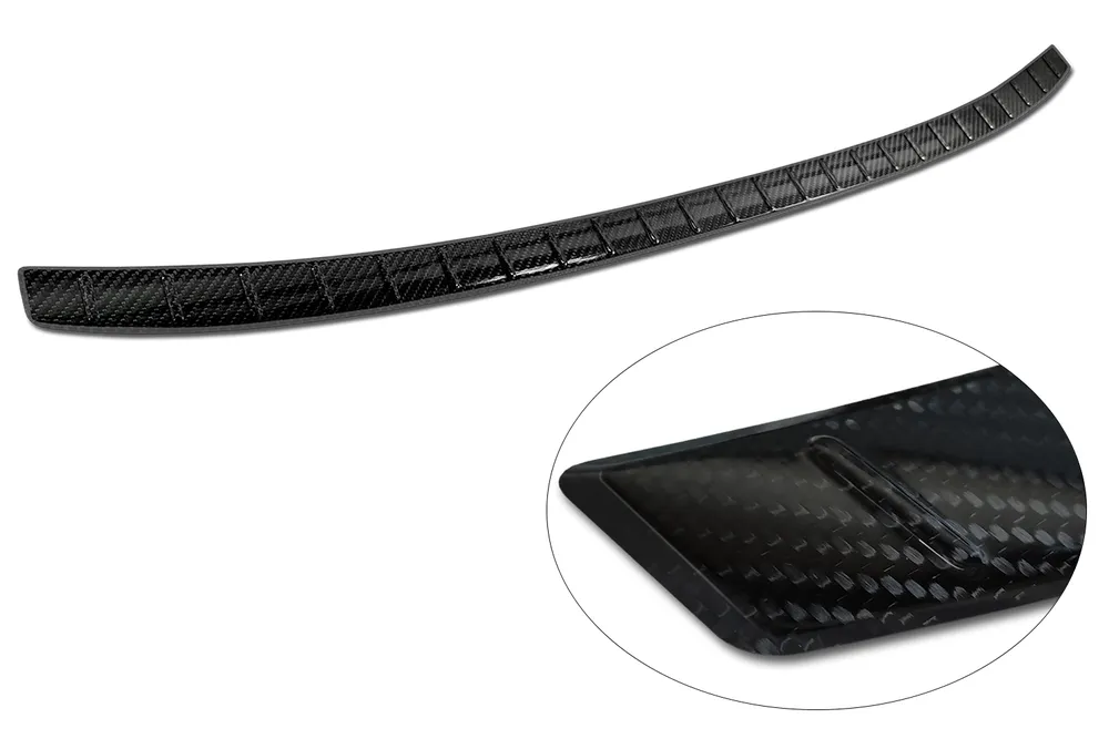 Rear bumper protector VOLKSWAGEN TAIGO 2021-> (black) AVISA 2/49301