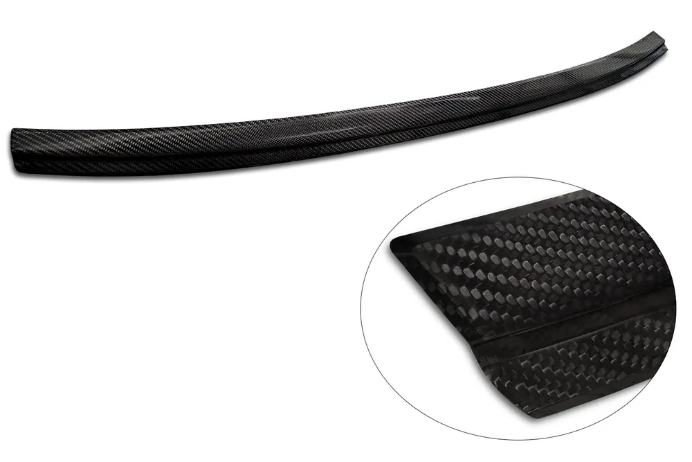 Rear bumper protector PORSCHE CAYENNE III (P0536) 2017-2023 (black) AVISA 2/49304