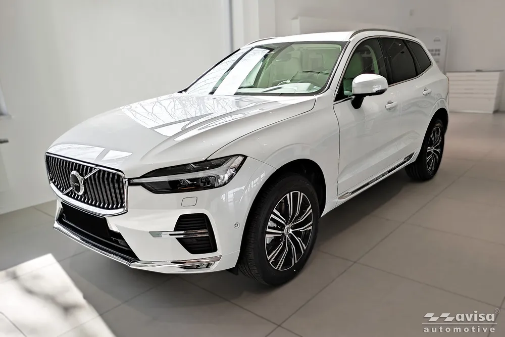 Rear bumper protector VOLVO XC60 II / XC60 II R-DESIGN 2017-FL.2021, FL.2021-2025, FL 2025- / PLUG-IN HYBRID 2019-FL.2021, FL.2021-2025, FL 2025- / VOLVO XC60 II / R-Design 2017-2021, FL2021-2025, FL 2025-> / VOLVO XC60 II / XC60 II R-DESIGN 2017-FL.2021, FL.2021-2025, FL 2025- / PLUG-IN HYBRID 2019-FL.2021, FL.2021-2025, FL 2025-> (black / black mirror) AVISA 2/50201