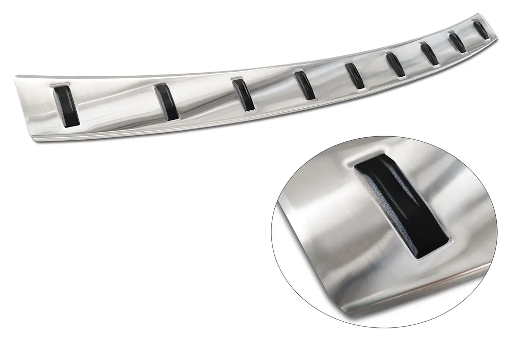 Rear bumper protector VOLKSWAGEN CADDY V (SB) 2020-> / VOLKSWAGEN CADDY CARGO V (SB ) furgon 2020-> (silver) AVISA 2/52023