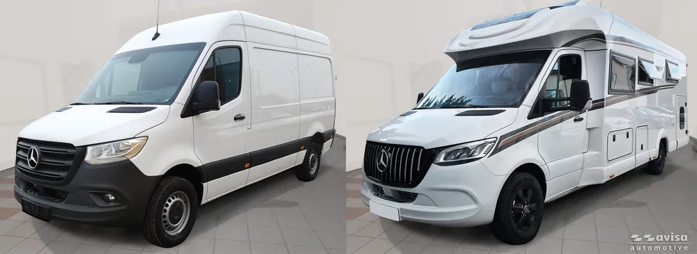 Cup Holder Trim Cover (2Pcs) Left/Right Side MERCEDES SPRINTER III 2018-> (silver MAT) AVISA 2/53501