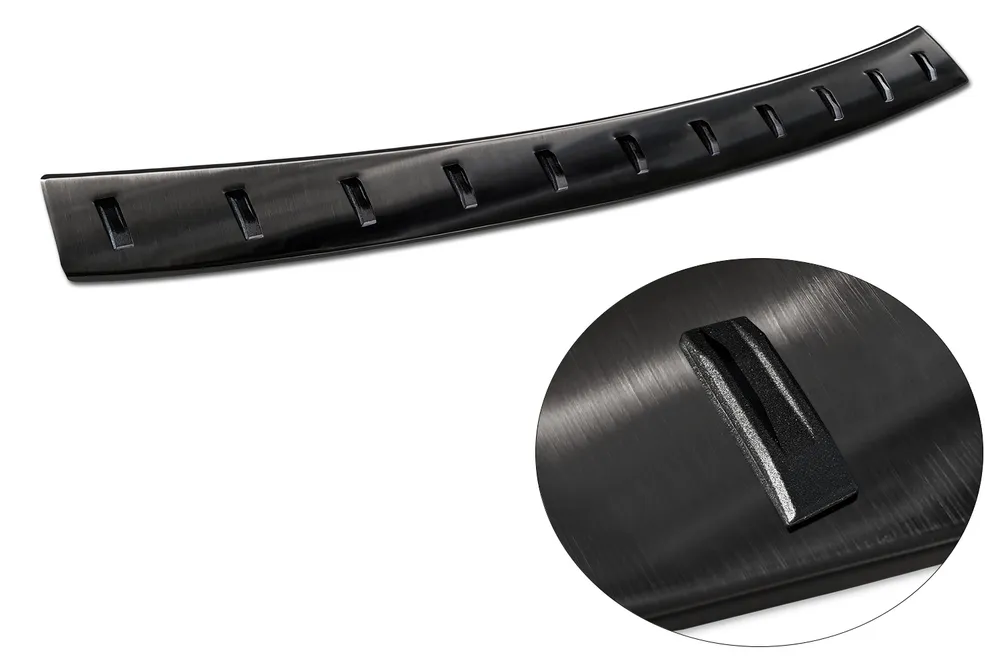 Rear bumper protector CITROEN JUMPY III 4D 2016-> / CITROEN SPACE TOURER 2016-> / OPEL VIVARO III 2019-> (black) AVISA 2/54030