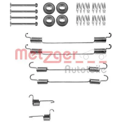 Accessory Kit, brake shoes METZGER 105-0021