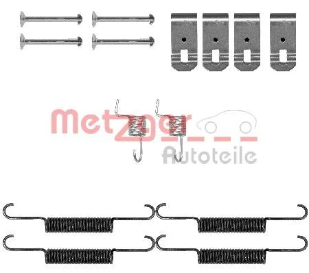 Sada príslušenstva, čeľuste parkovacej brzdy METZGER 105-0895