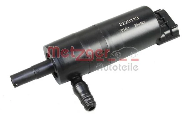 Washer Fluid Pump, headlight cleaning METZGER 2220113
