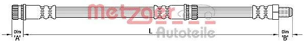 Brzdová hadica METZGER 4110266