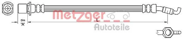 Brzdová hadica METZGER 4110286