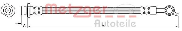 Brake Hose METZGER 4110850