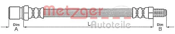 Brzdová hadica METZGER 4110916