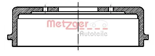 Brake Drum METZGER BT 319