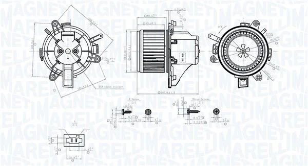 Interior Blower MAGNETI MARELLI 069412779010