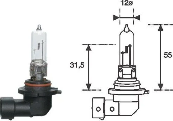 Bulb, high beam headlight MAGNETI MARELLI 002577200000