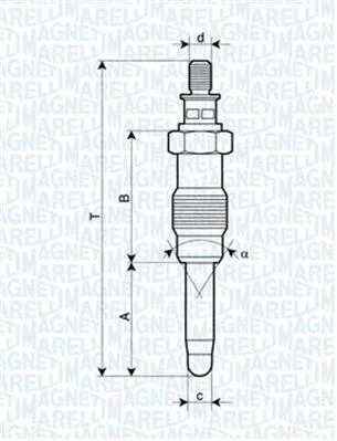 Zapaľovacia sviečka MAGNETI MARELLI 062587001304