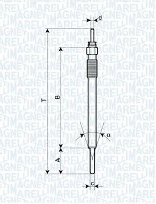 Glow Plug MAGNETI MARELLI 062900091304