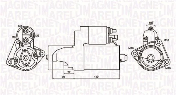 Štartér MAGNETI MARELLI 063721050010