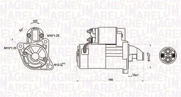 Starter MAGNETI MARELLI 063721096010