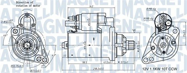 Starter MAGNETI MARELLI 063721322010