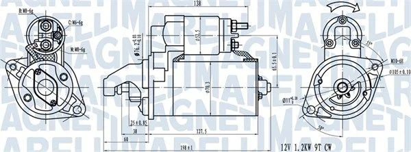 Starter MAGNETI MARELLI 063721413010
